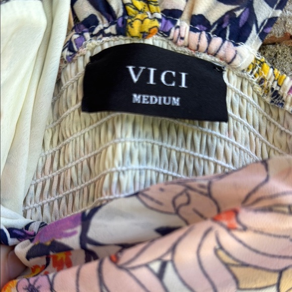 Vici Purple and Pink Halter Maxi Sundress - Picture 2 of 5